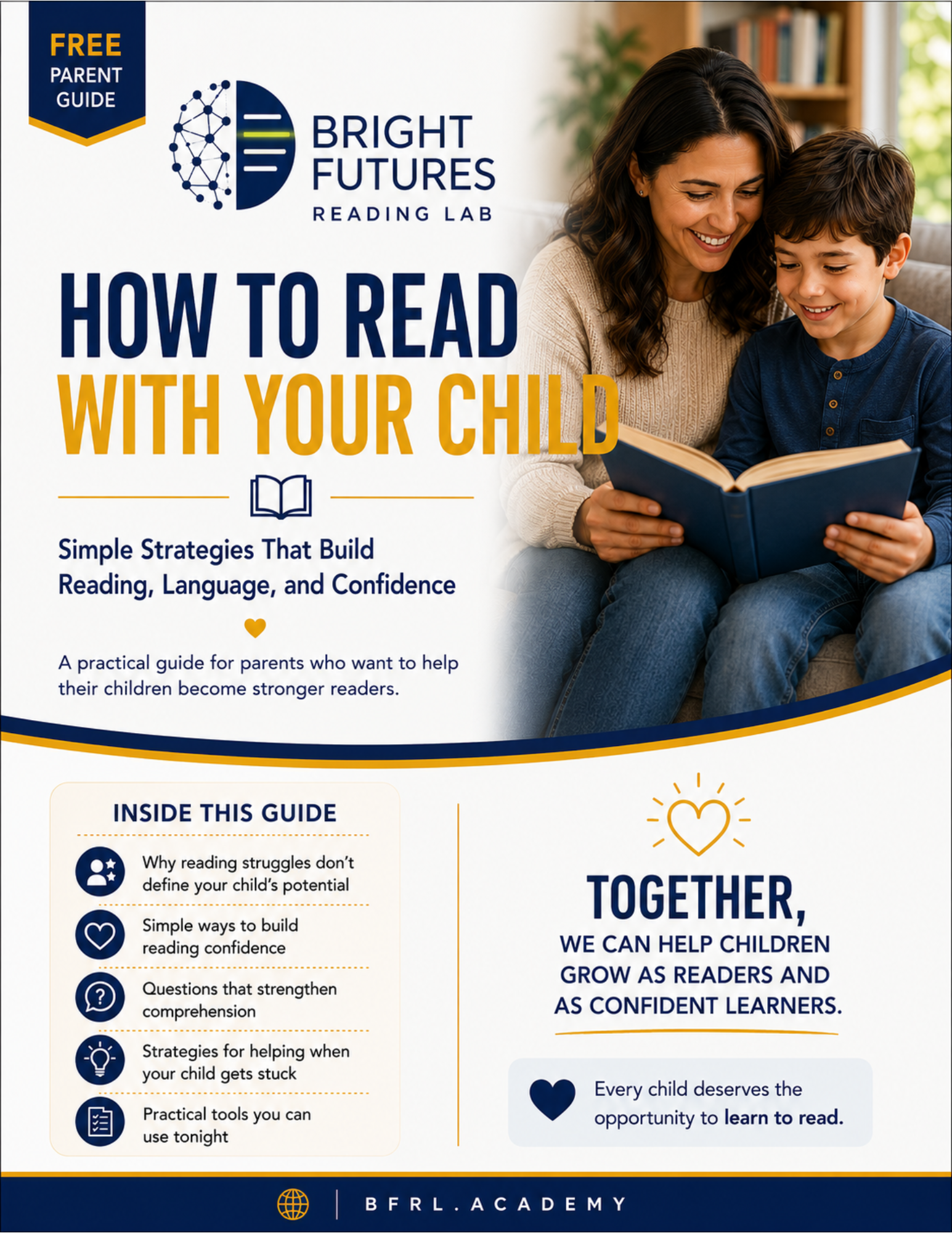 How to Read With Your Child free parent guide cover